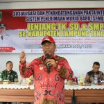 Wujudkan PPDB Tanpa Intervensi, Plt Bupati Lampung Tengah Tandatangani Pakta Integritas SPMB 2026/2027