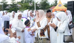 Tanamkan Nilai Religius Sejak Dini, Plt Bunda PAUD Lampung Tengah Buka Simulasi Manasik Haji di Punggur