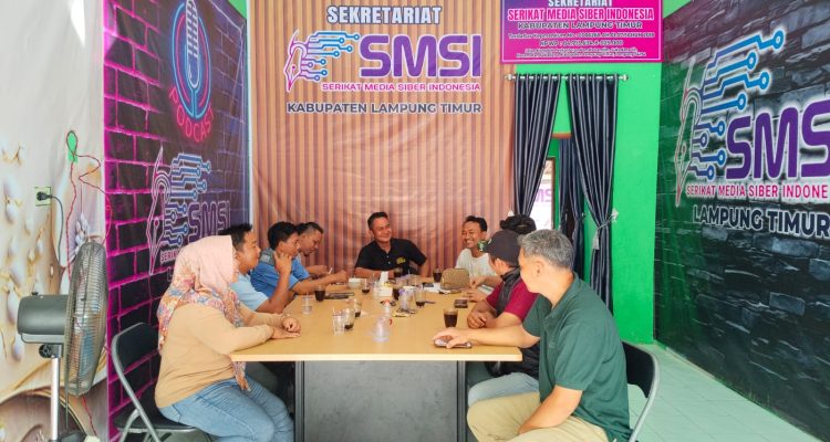 Usai Pindah Sekretariat, SMSI Lampung Timur  Laksanakan Rakor