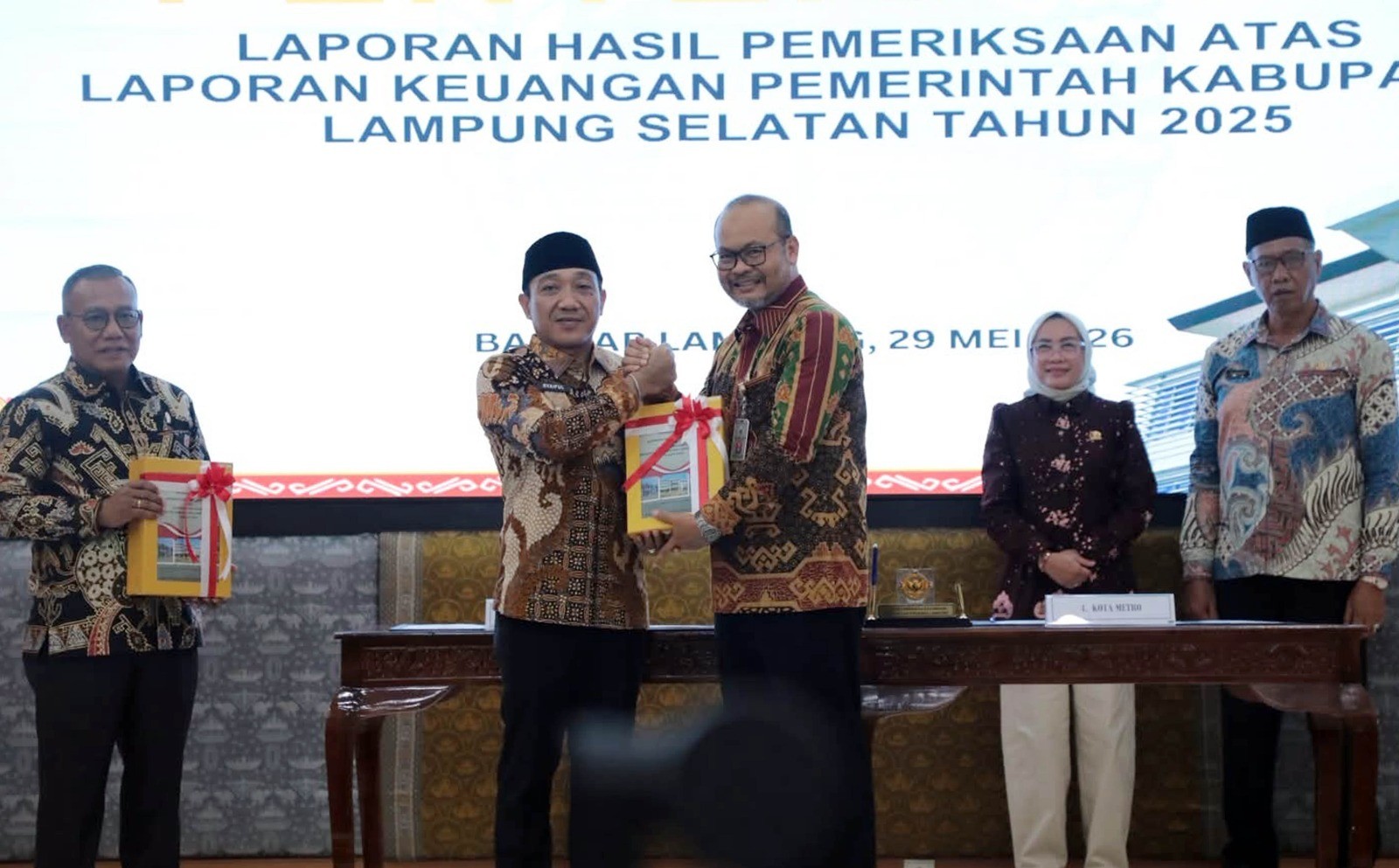 Konsistensi Satu Dekade, Lampung Selatan Kembali Pertahankan Opini WTP ke-10 dari BPK