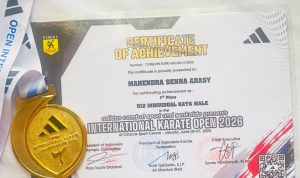 Meski Biaya Sendiri, Mahendra Atlit Karate Asal Pesawaran Meraih Medali Emas “Adidas International Open 2026 “Jakarta Meski Biaya Sendiri, Mahendra Atlit Karate Asal Pesawaran Meraih Medali Emas “Adidas International Open 2026 “Jakarta