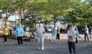 Jumat Sehat di GWH Kalianda, ASN Lampung Selatan Kompak Jaga Kebugaran Demi Pelayanan Prima