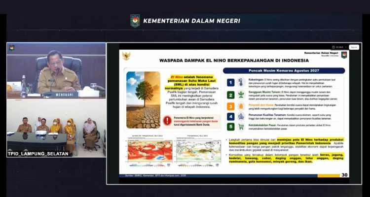 Pemkab Lampung Selatan Tingkatkan Kewaspadaan Hadapi Potensi El Nino 2026-2027, Jaga Stabilitas Pangan dan Inflasi Daerah