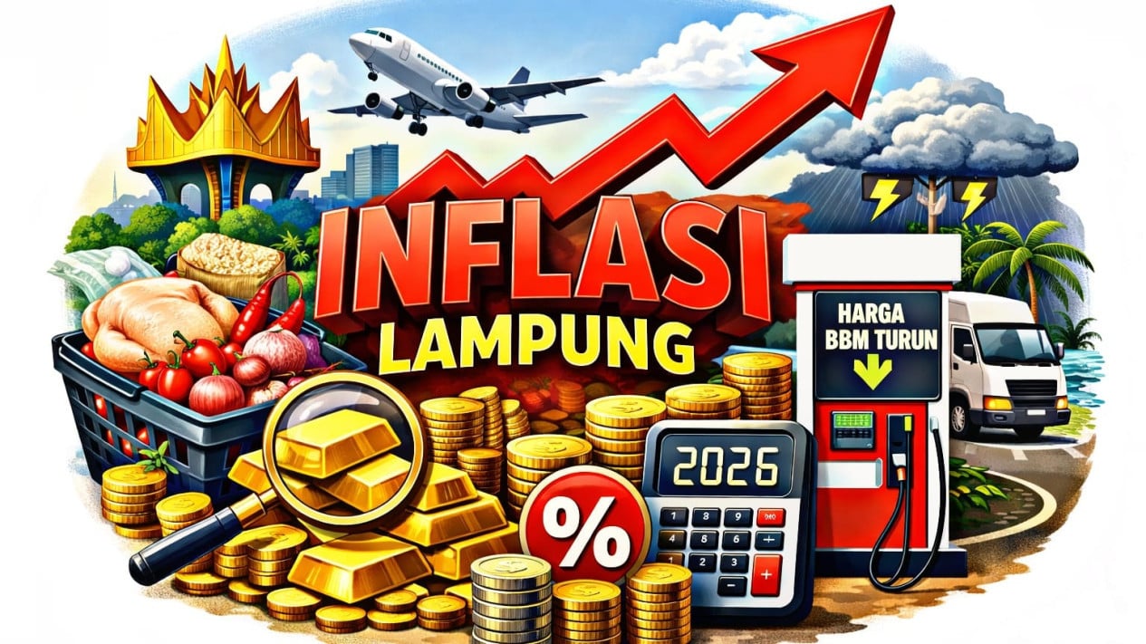 Inflasi Lampung Maret 2026 Terkendali, BI Soroti Risiko Pangan dan Energi ke Depan TelegramTwitterFacebookWhatsApp