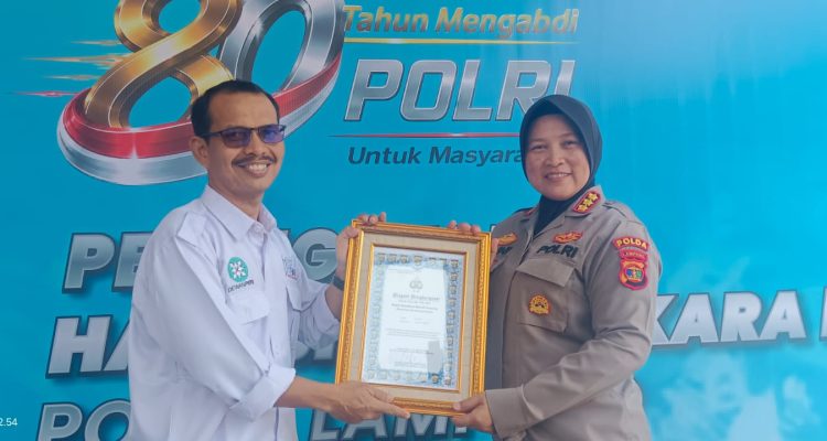 SMSI Raih Penghargaan dari Kapolda Lampung