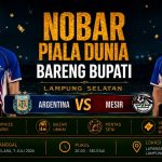 Malam Ini! Nobar Argentina vs Mesir di Lapangan Korpri Hadirkan Hiburan, UMKM, dan Doorprize