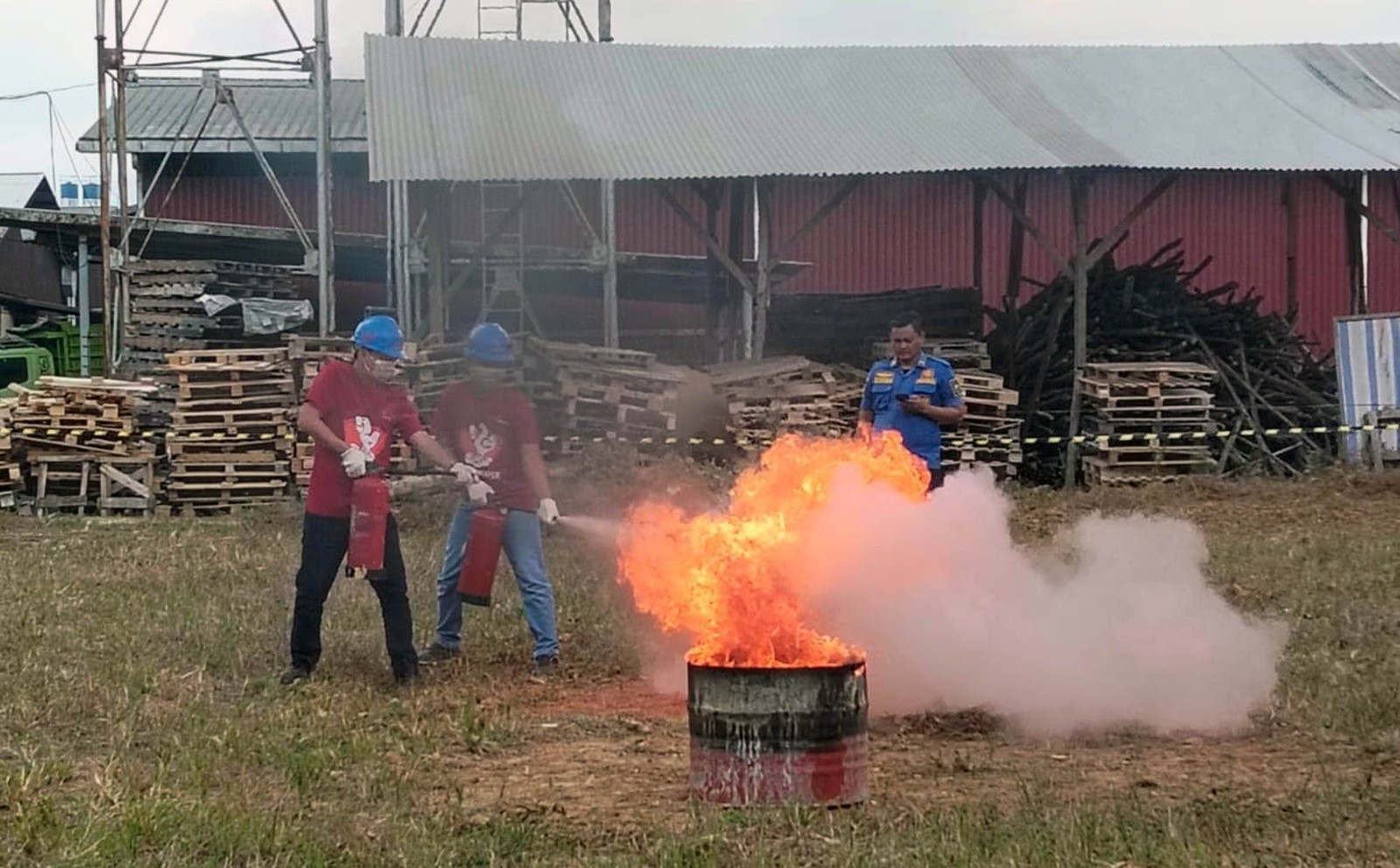 Damkarmat Lampung Selatan Dampingi Fire Skill Competition PT Japfa, Tingkatkan Kesiapsiagaan Hadapi Keadaan Darurat