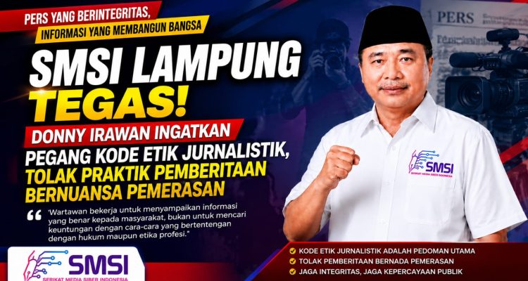 Donny Irawan : Anggota SMSI, Jaga Integritas Tolak Praktek Pemberitaan Bernuansa Pemerasan