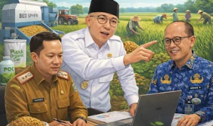 Gubernur Rahmat Mirzani Djausal Kolaborasi Sekdaprov Marindo, dan Kepala Bappeda Dorong Ketahanan Pangan Lampung Gubernur Rahmat Mirzani Djausal Kolaborasi Sekdaprov Marindo, dan Kepala Bappeda Dorong Ketahanan Pangan Lampung